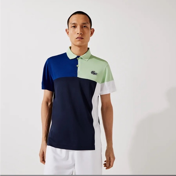 Lacoste | Shirts | Nwt Lacoste Mens Sport Breathable Colorblock Piqu ...
